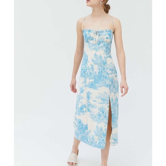 Urban Outfitters April Tie Back Mid Dress Small NWT - Picture 3 of 9